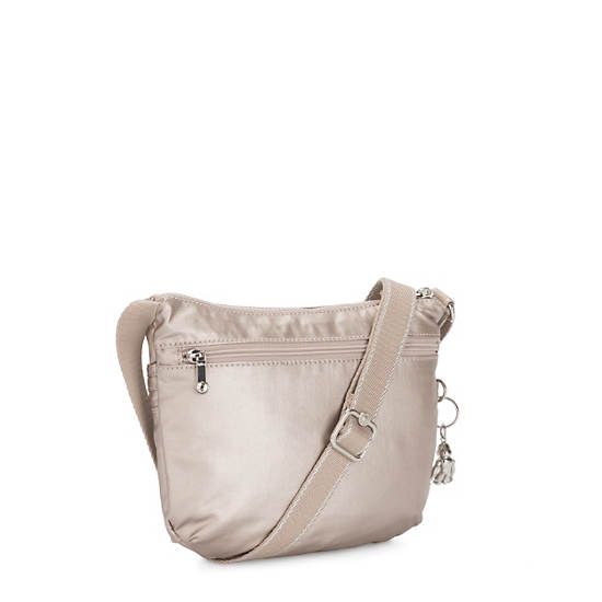 Kipling Arto Small Metallic Crossbodytassen Beige | België 2131NW